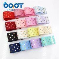 【CC】 OOOT BAORJCT I-19518-124838mm10yards dot hot stamping grosgrain Ribbonsbow cap accessories  decorations