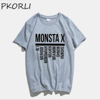 Monbebe คนเสื้อ T ผู้หญิง Monsta X เสื้อยืดเกาหลี K-Pop Fandom เสื้อยืดผ้าฝ้ายแขนสั้น Tee เสื้อ Homme ผู้หญิงเสื้อยืด S-5XL