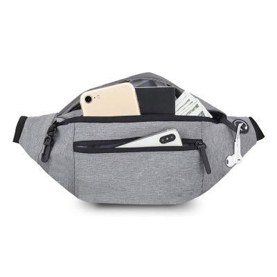 Waist Belt Bags with Earphone Hole Women Messenger Bags Oxford Fashion Casual Solid Color Portable Simple for Outdoor Hiking 【MAY】