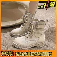 Martin boots female PLOVER woodpecker thick bottom fall 2022 British rhubarb wind short boots bootsPLOVER啄木鸟厚底马丁靴女2022秋季英伦风短靴大黄靴机车靴子8.27