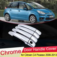 For Citroen Grand C4 Picasso 2006 2007 2008 2009 2010 2011 2012 2013 Chrome Door Handle Cover Car Catch Set Styling Accessories