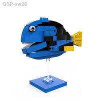 Qsv35 Moc Regal Azul Tang Dory Blocos De Construção Kit Desenhos Anime Oceano Animal Palhaço Nemo Peixe Tijolo Diy Crianças ปริศนา