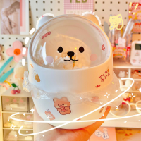 Desktop With Lid Trash Can Student Dormitory Small Lovely Storage Box Girls Heart Pen Holder Stationery Organizer Boxes Bins