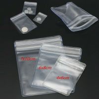 100pcs Thick Grip Resealable Zip Lock Bags Self Seal Clear Plastic Poly Bag