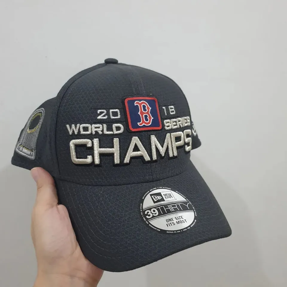 Boston Red Sox New Era 2018 World Series Champions Locker Room 39THIRTY Cap  Hat
