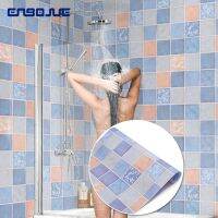 Vinyl Bathroom Waterproof Wall Sticker Toilet Bath Tiles Moisture-Proof Wallpaper PVC Thick Self Adhesive Mosaic Renovation Film