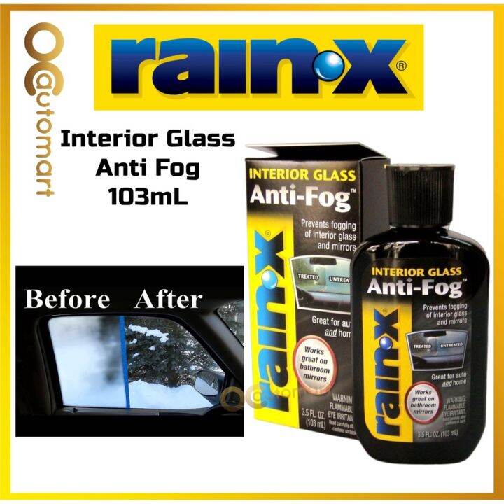Rain X Anti Fog Interior Glass Mirror AntiFog Haze Smoke Bathroom