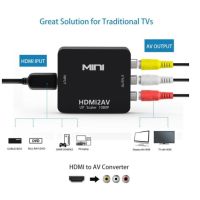 ถูก++ ตัวแปลง HDMI To AV แปลงสัญญาณภาพและเสียงจาก HDMI เป็น AV (1080P) ของดี สายดิจิตอล สายHDMI สายทีวี สายสัญญาณทีวี