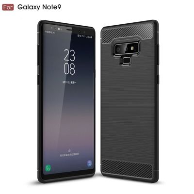 สไตล์ใหม่สำหรับ Samsung Galaxy ปลอกด้าหลังวัสดุคาร์บอนไฟเบอร์เคสซิลิโคน Note9สำหรับ Galaxy Note 9เคสโทรศัพท์มือถือกันกระแทกแบบนิ่ม