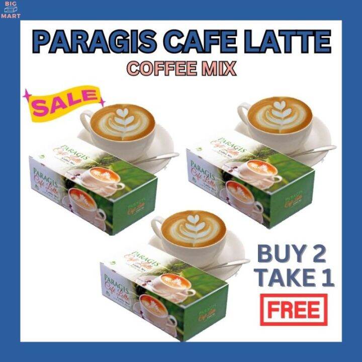 BUY 2 TAKE 1 FREE Paragis Cafe Latte Coffee Mix with Folic Acid 7