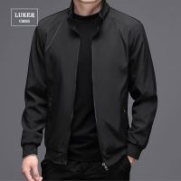 LUKER CMSS Spring Summer Men Business Jackets solid Mens Thin Jackets Coats Casual Mens Outerwear Male Coat Bomber Jacket