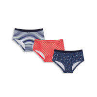 กางเกงในเด็กผู้หญิง Mothercare spot and floral hipster briefs - 3 pack WC660