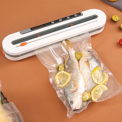 Vacuum Sealer Machine Food Sealer for Dry Moist Powder Soft Food Sealing Machine 2 Modes Kitchen Packaging Machine with 10 Bags