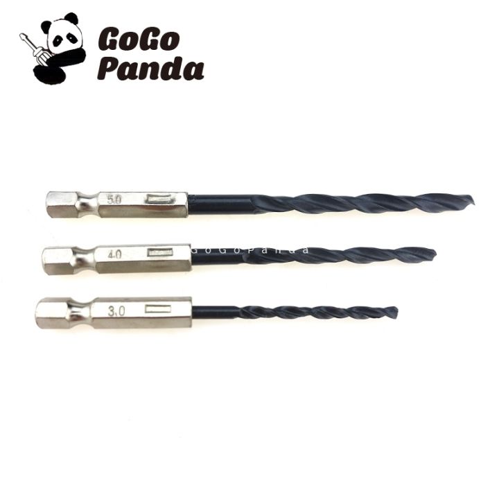 free-shipping-15pcs-black-twist-drill-3-4-5mm-wood-metal-high-speed-steel-nitriding-drill-set-1-4-6-35mm-hexagonal-handle