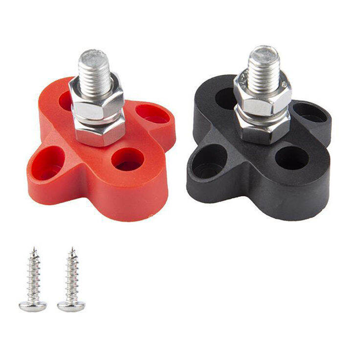 Pack of 2 Boat M8 Terminal Stud Blocks RVs Truck Battery Power ...