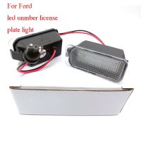 2 pcs License Plate Light For Jaguar XJ XF Ford Transit Fiesta Focus S-MAX C-MAX Mondeo Kuga Galaxy Ranger Number Plate Light