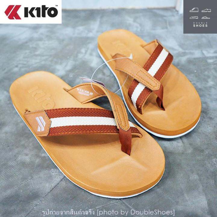 kito-รองเท้าแตะแบบหนีบ-พื้นยางพารา-รุ่น-aa47-สีแทน-ไซส์-40-43