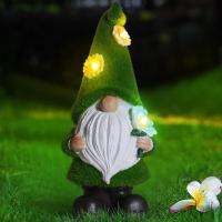 Gnome Night Solar Light Flower Decor Dimming ระบบรับแสงในตัวตกแต่งสวนอัตโนมัติ Fairy Desk Solar Light-jearzhar43262