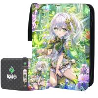 400pcs/900pcs Genshin Impact Cards Holder Album Zipper Game Collectible Playing Trading Card Protected Binder Folder