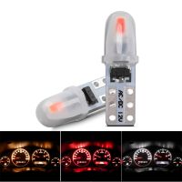 10pcs High Bright Car LED Lights T5 2x3014 Chips For Auto Instrument Dashboard Lamp Wedge Light Gauge Bulbs DC 12V White Diode