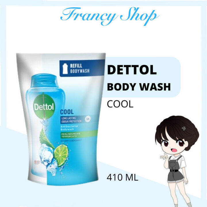 Dettol Biru Body Wash Cool Anti Bacterial Sabun Mandi Cair Anti Bakteri ...