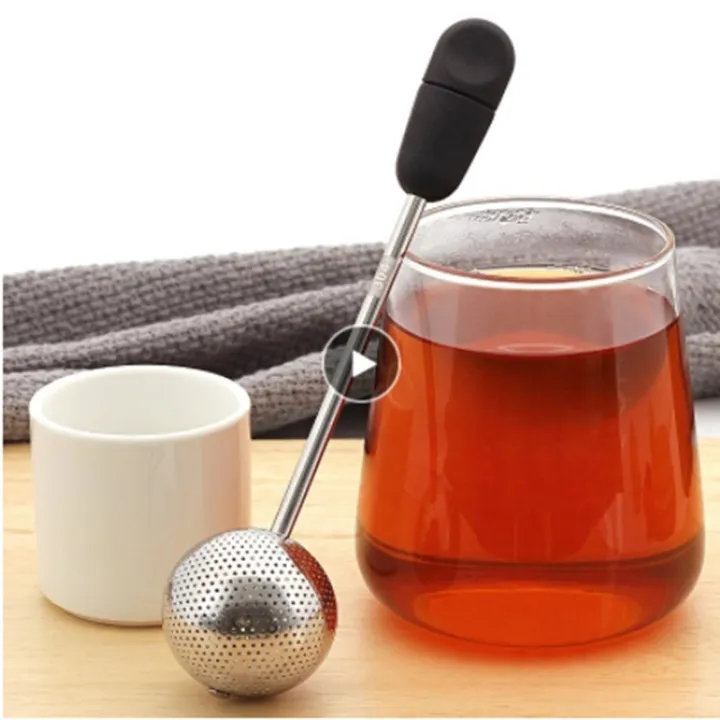 【CW】 Steel Infuser Locking Strainer Mesh Rotation Filter Strainers ...