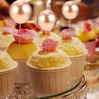 42Pcs Balls Cake Toppers Cake Insert Decoration Ball Birthday Cake Foam Ball DIY Cake Insert Picks Decoration Cake Accessory