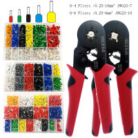 Electrician Mini Crimping Pliers Tubular Terminal Crimper Tool Set 6-46-6 Use Range 0.25-10mm² AWG23-7 High-precision Clamp