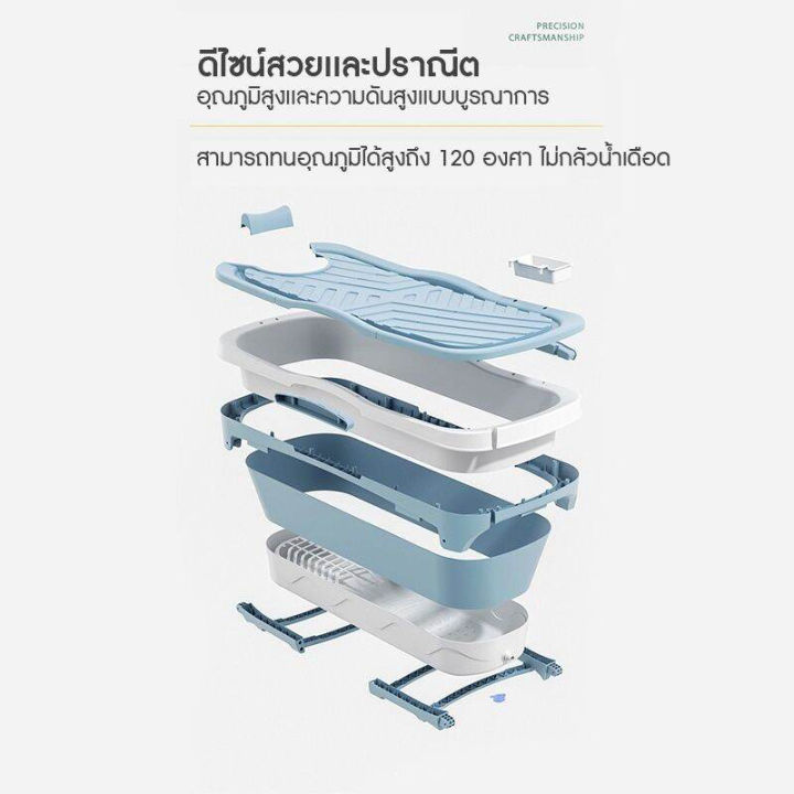 อ่างอาบน้ำพับได้-ba2-foldable-bathtub-ขนาดใหญ่-148cm-ผู้ใหญ่สามารถนอนแช่ได้-พลาสติกเกรดพรีเมียมหนาพิเศษ-รองรับน้ำหนัก