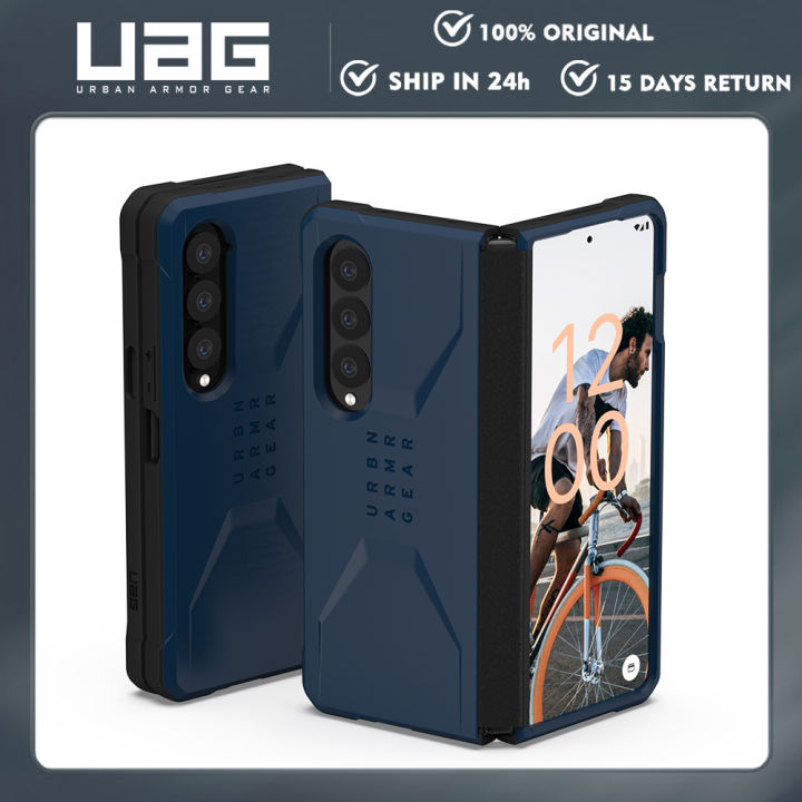 UAG Civilian Series Designed for Samsung Galaxy Z Fold 4 / Galaxy Z Fold 3  Case Sleek Ultra-Thin Shock-Absorbent Protective Cover