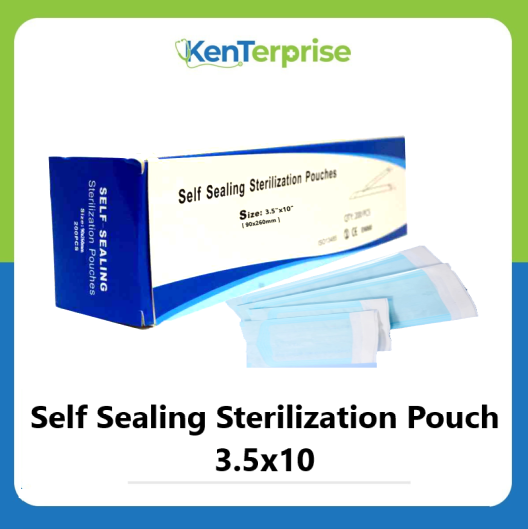 SelfSealing Sterilization Pouch Dental Sterile Bags 3.5" x 10" (90 x