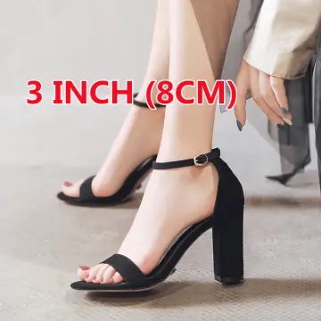 Amazon.com | Block Heel Sandals for Women Fashion Square Head Open Toe  Straps Chunky High Heels Summer Solid Color Comfortable High-Heeled Sandals  Black | Shoes