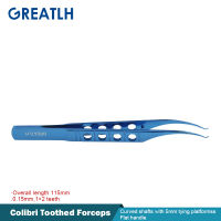 เครื่องมือจักษุแพทย์ไททาเนียม Colibri Toothed Forceps Fine Tip Ophthalmic Surgical Instruments