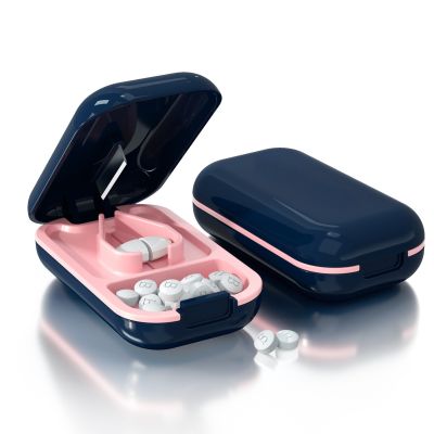 Medicine Box Pill Portable Organizer Container Tablets Travel Case Pill Cutter Splitter Capsule Storage Drug Tablet Waterproof Medicine  First Aid Sto