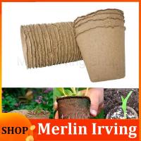 Merlin Irving Shop 50pcs Nursery Cup growing Pot Tray Planter Paper Grow Pot Plant Starter Flower Herb Biodegradable Eco-Friendly Garden Tools