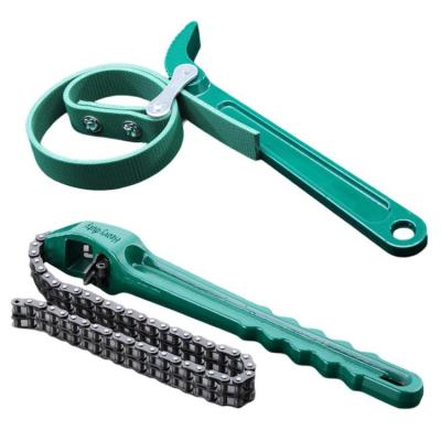 Chain Wrench Tool Chain Spanner Adjustable Pipe Fittings Heavy Duty Universal Chain Wrench Pliers for Water Bottles Tractors Cars Water Bottles ingenious
