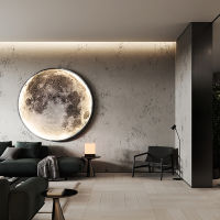 Moon LED Wall Light For Bedroom Kids Room Foyer Living Room Coffee Bar Aisle Hallway Gallery Studyroom Loft Indoor Home Lights