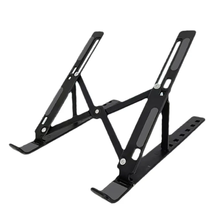 Laptop Cooling Stand Portable Aluminum Alloy 7Level Height Adjustable Lifting Folding Stand for