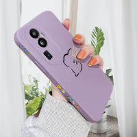 HP เคสสำหรับ OPPO Reno10 Pro + 5G เคส  ดีไซน์โทรศัพท์ดีไซน์ด้านข้างลายขอบสี่เหลี่ยมปลอกซิลิโคนน้ำคลุมทั้งหมดกล้องเคสป้องกันแบบนิ่ม