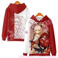 2023 NewGenshin Impacto Yoimiya 3d Impressão Hoodies Camiseta Apaixonado Homemmulher Streetwear Tshirt Zíper Kawaii Harajuku Com Capuz