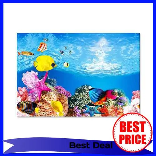 BEST SELLER Aquarium Background Poster Decoration Aquarium Landscape  Sticker Poster Fish Tank 3D Background Painting Sticker 30*52cm (White) |  Lazada