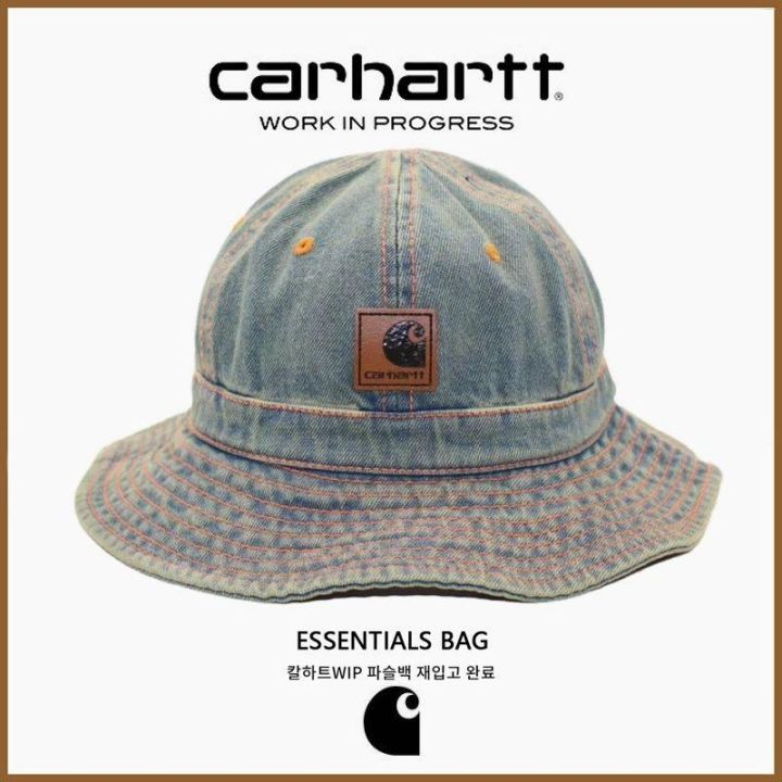 ใหม่-carhartt-carhartt-ซักยีนส์หมวกชาวประมงม่านกันแดด-uv-พอดีหมวกบังแดดฤดูร้อน