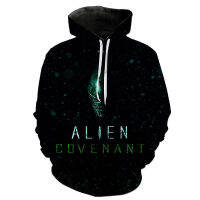 2023 NewAlien ภาพยนตร์ Hoodies ผู้ชายผู้หญิงเด็ก Streetwear เสื้อ3D พิมพ์แฟชั่นสบายๆฤดูใบไม้ร่วงยาว Slevee Cool Pullover เสื้อผ้า