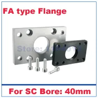 ;[-[; SC Standard Type Pneumatic Parts Air Cylinder Flange Mounting Plate For Bore 40Mm FA40