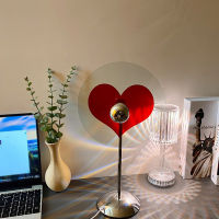 USB Powered LED Heart Desk Lamp Table Light Lamp Xmas 180 Rotating Heart Projector Home Decoration Floor Light wNatural Lights