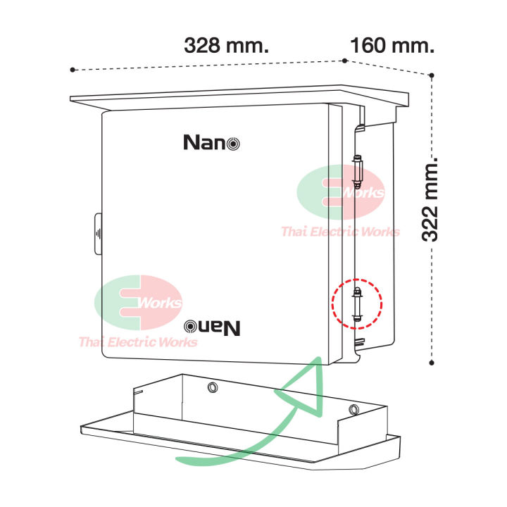 nano-ตู้ไฟกันน้ำ-ตู้ไฟพลาสติก-nano-ฝาทึบ-มีหลังคา-เปิด-ปิดได้-nano-102w-ตู้กันน้ำมีหลังคา-มีที่กันฝน-ตู้ไฟ-ip44-นาโน-ไทยอิเล็คทริคเวิร์คออนไลน์