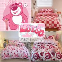 (3 ลาย) เซ็ตผ้าปูที่นอนรวมนวม ลายล็อตโซ่ LOTSO ทอยสตอรี่ ครบเซ็ต 6 ชิ้น (ผ้าห่มนวม 1, ผ้าปู 1, ปลอกหมอน 2, ปลอกหมอนข้าง 2) มีทุกขนาด 3/3.5/5/6 ฟุต