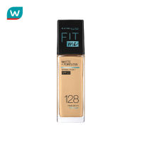 Maybelline เมย์เบลลีน ฟิตมี แมท แอนด์ พอร์เลส ฟาวเดชั่น 30 มล. #128 Warm Nude