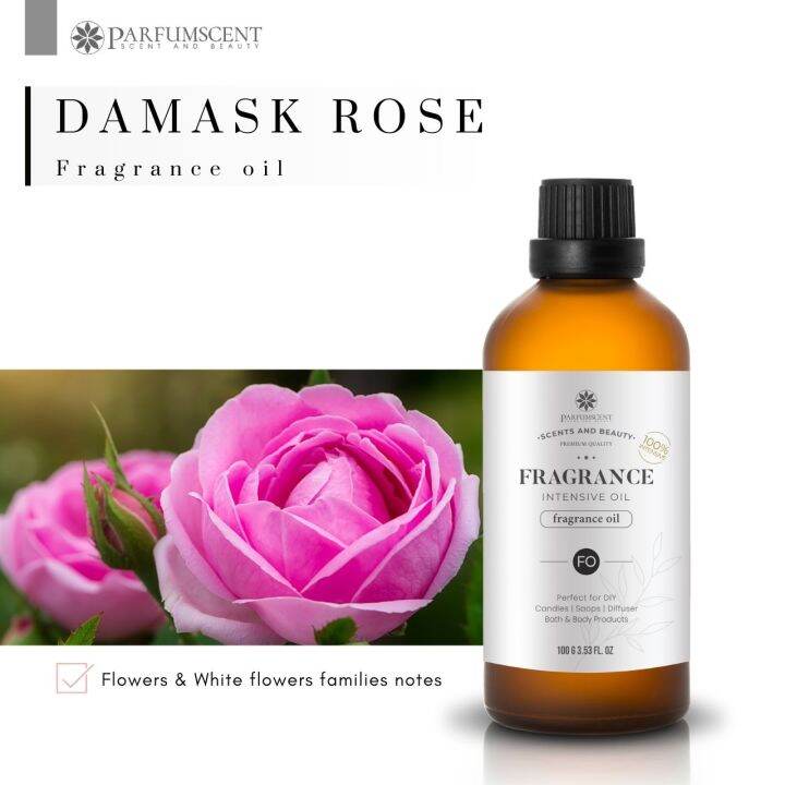 PARFUMSCENT หัวน้ำหอม Damask Rose Fragrance Oil FOG5076478 Lazada.co.th