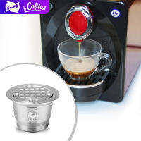 【i Cafilas】[HFG02] แคปซูลกาแฟแบบเติมได้ Tamper Pod Filter Tamper Stainless Steel Crema Coffeeware For Nespresso Machine Inissia C40,D40,F111 Lattissima One,Pro,Expert,Creatista Plus,Essenza Mini C30